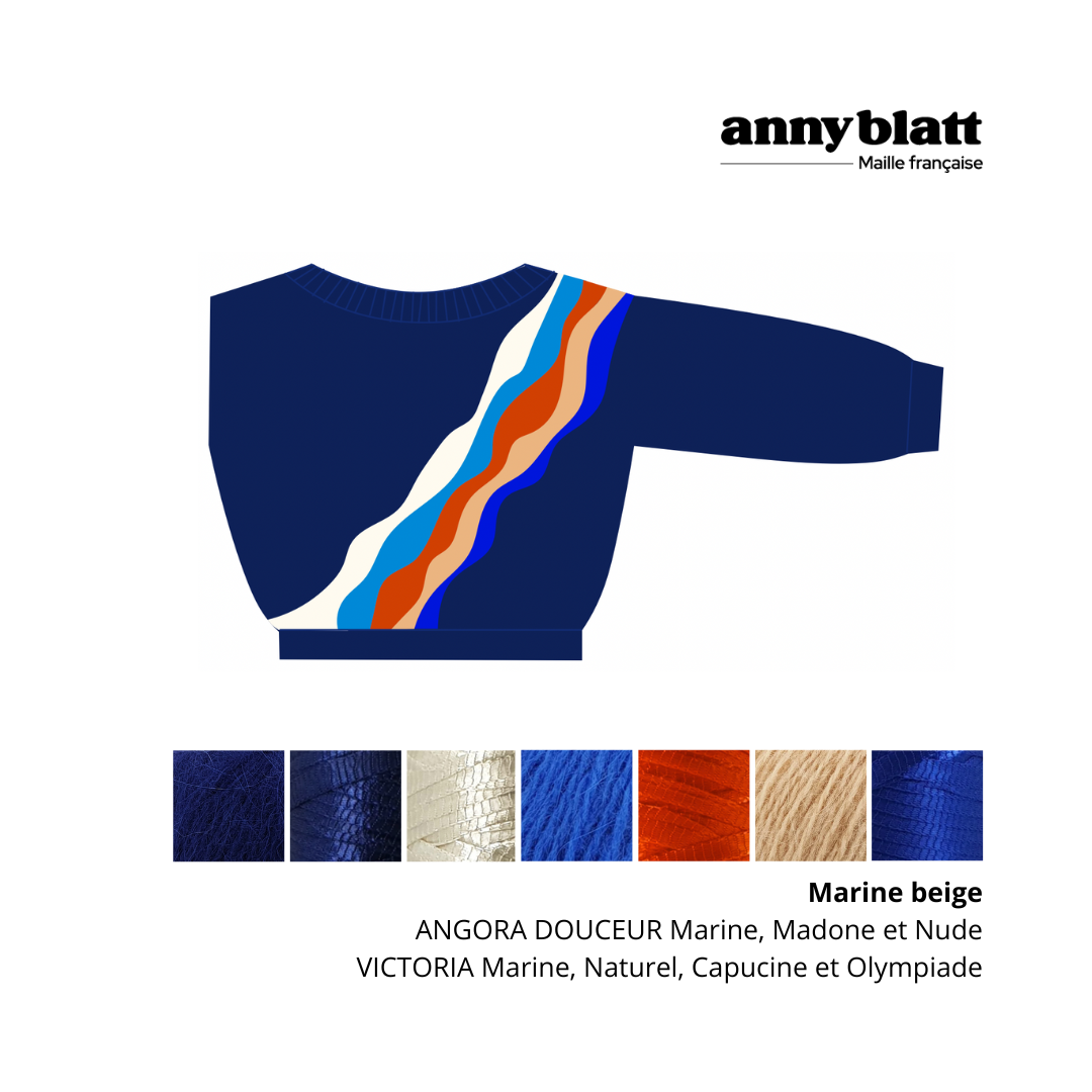 Pull Gloria à tricoter.