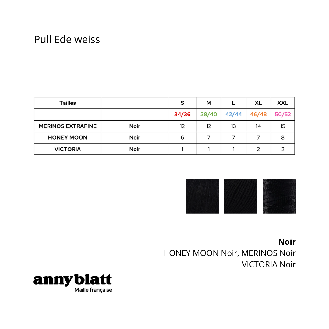 Pull Edelweiss à tricoter