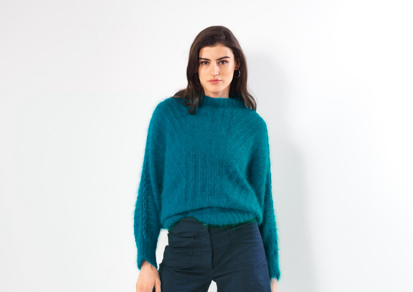 Pull Cerbère uni à tricoter