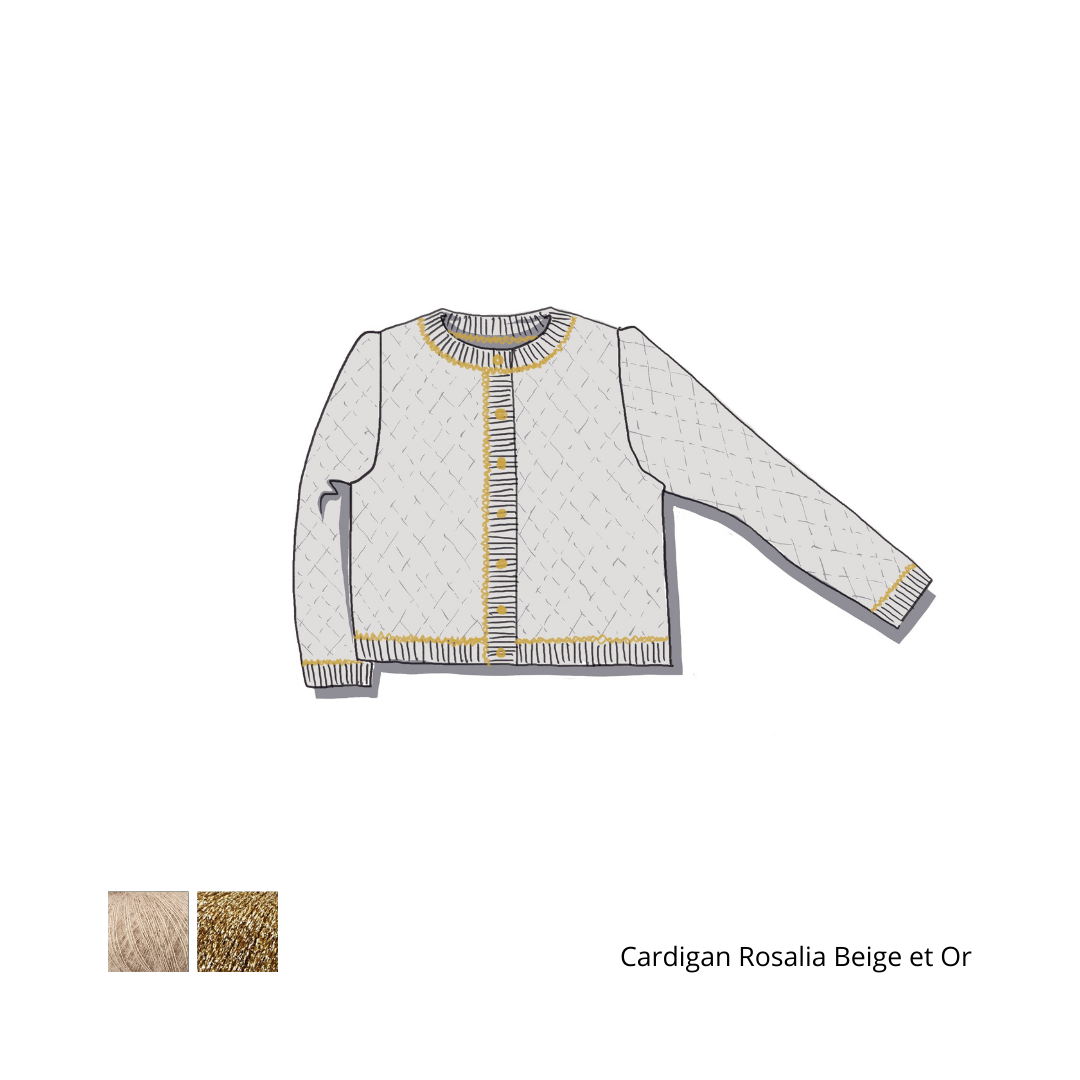Cardigan Rosalia à tricoter.