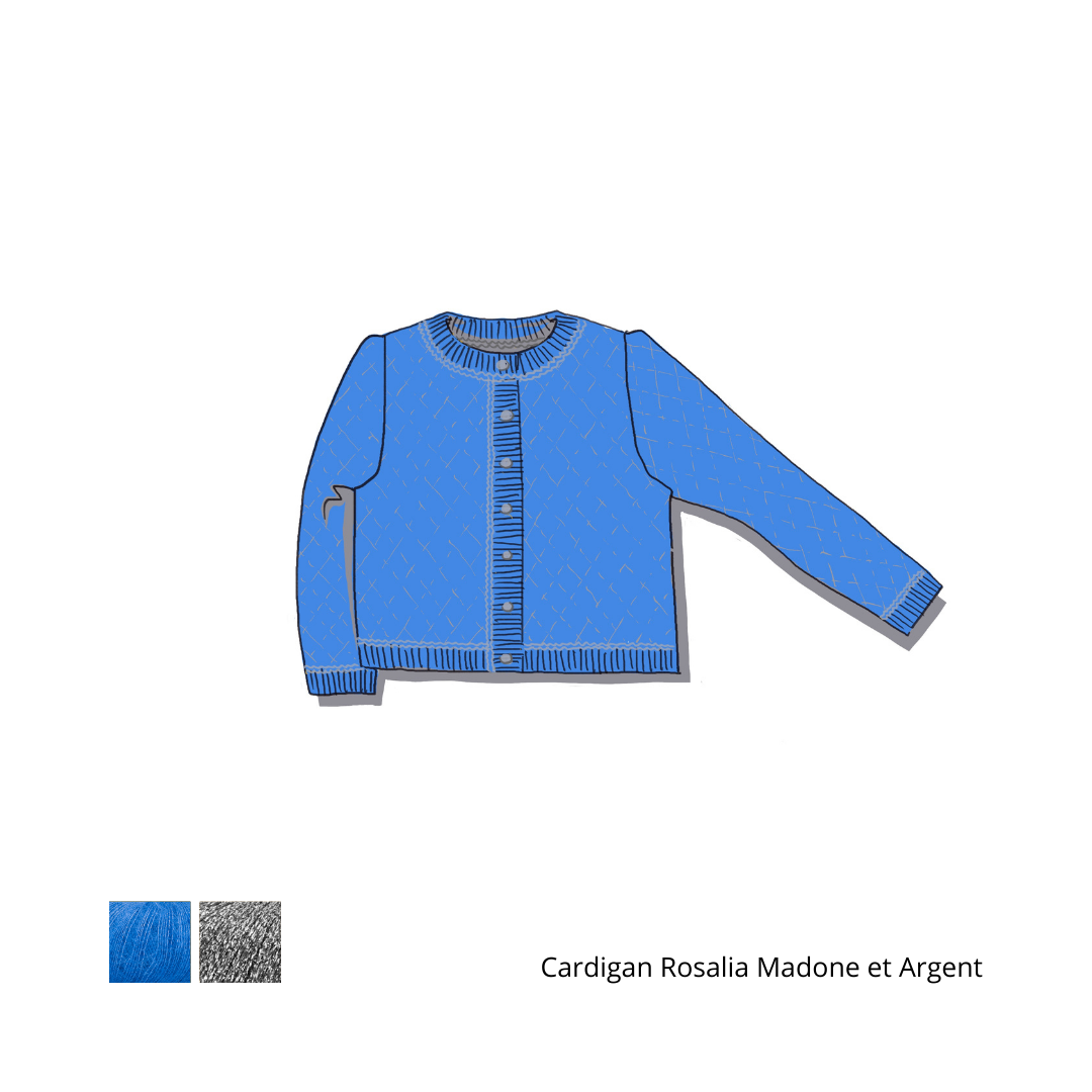 Cardigan Rosalia à tricoter.