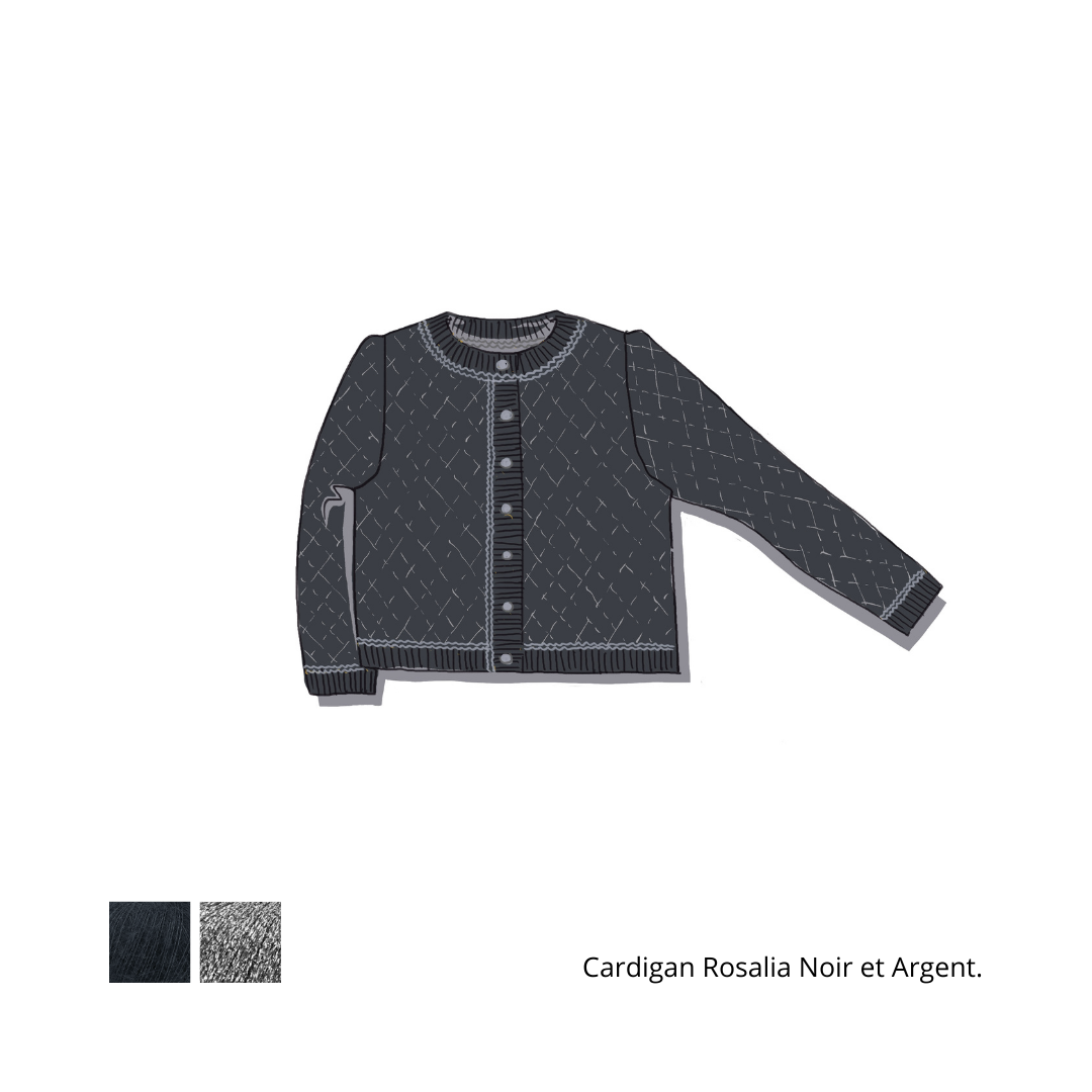 Cardigan Rosalia à tricoter.