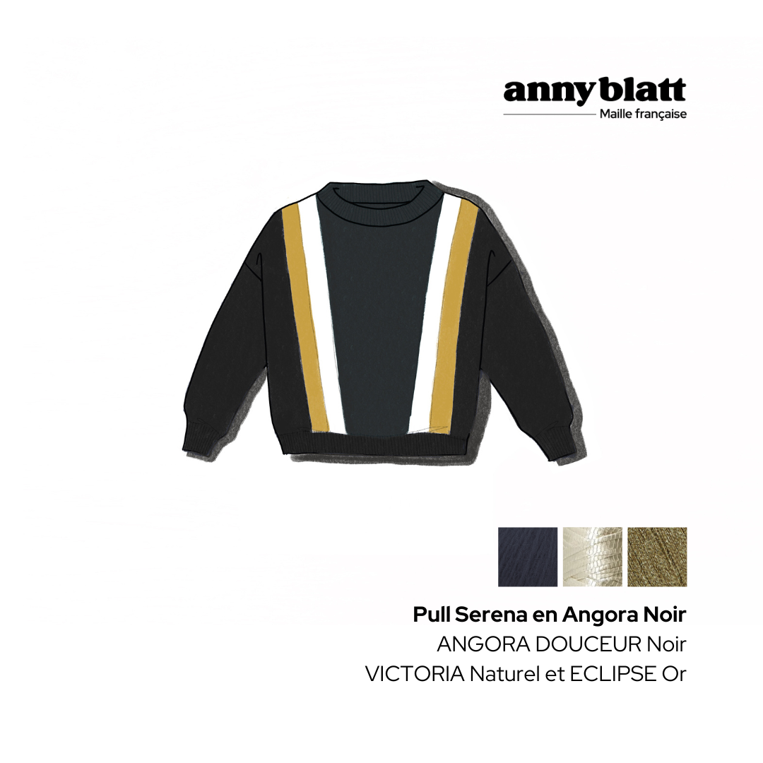 Pull Serena en Angora à tricoter.