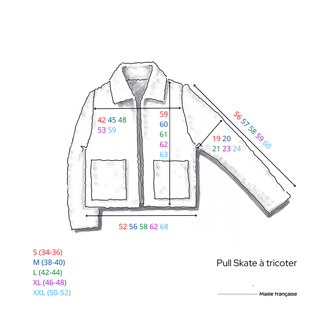 Veste Skate à tricoter.