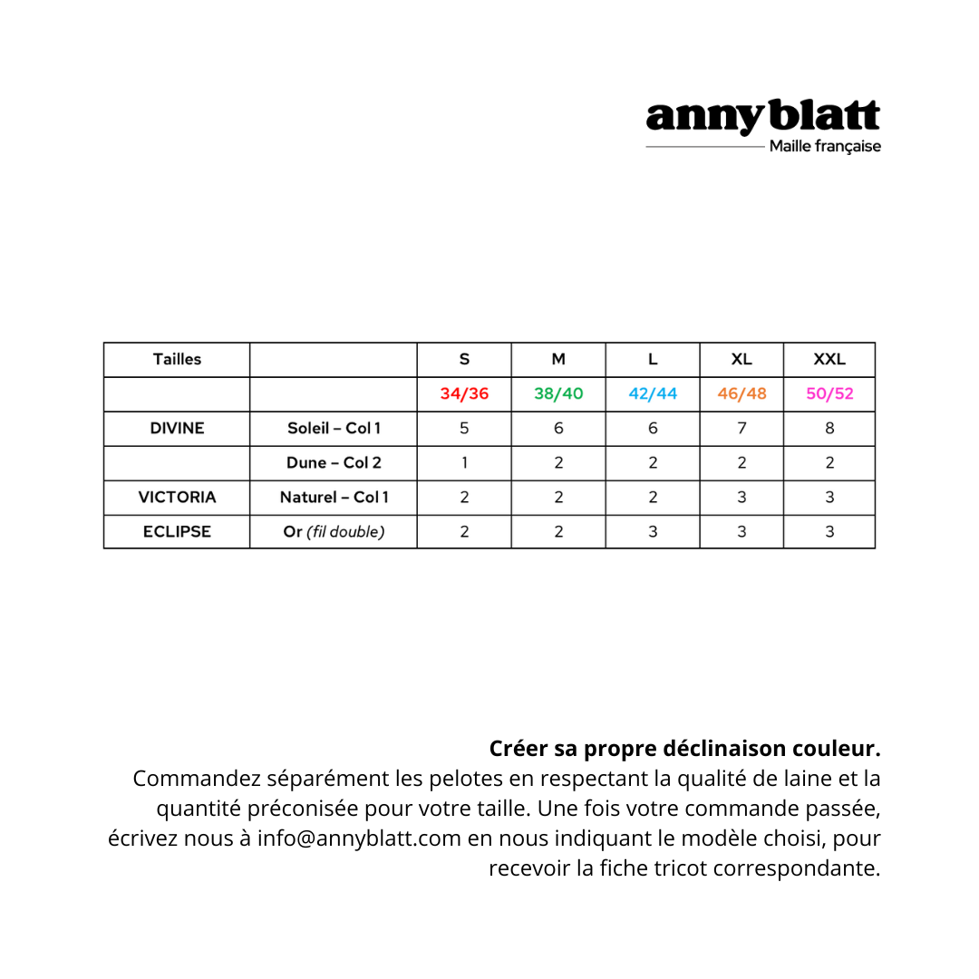 Top Savanah à tricoter.