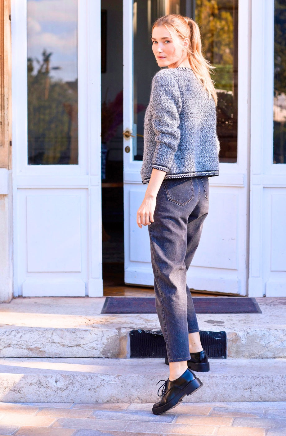 Veste Barbara au crochet.