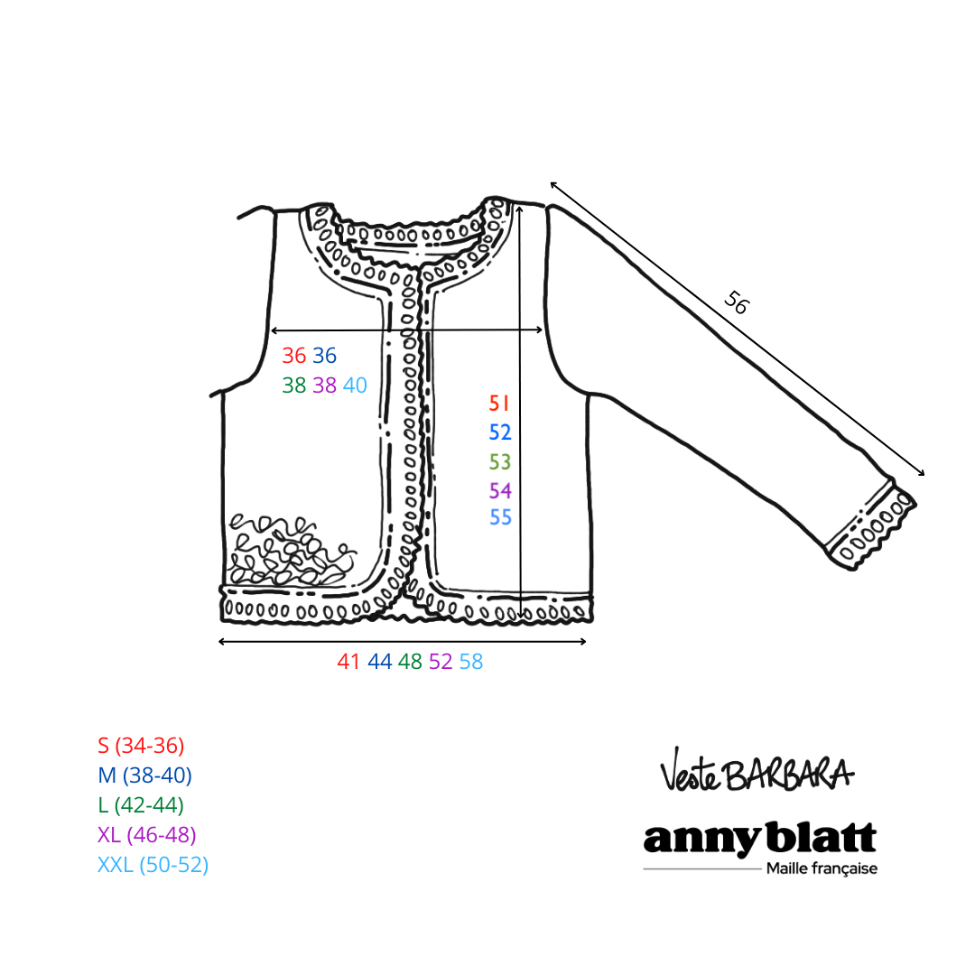 Veste Barbara au crochet.