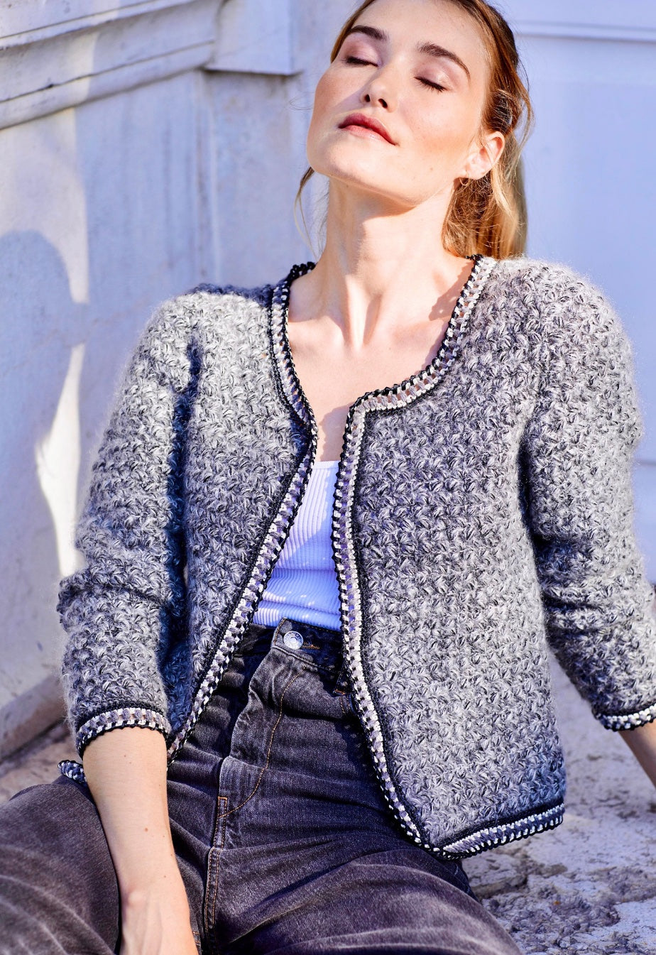 Veste Barbara au crochet.