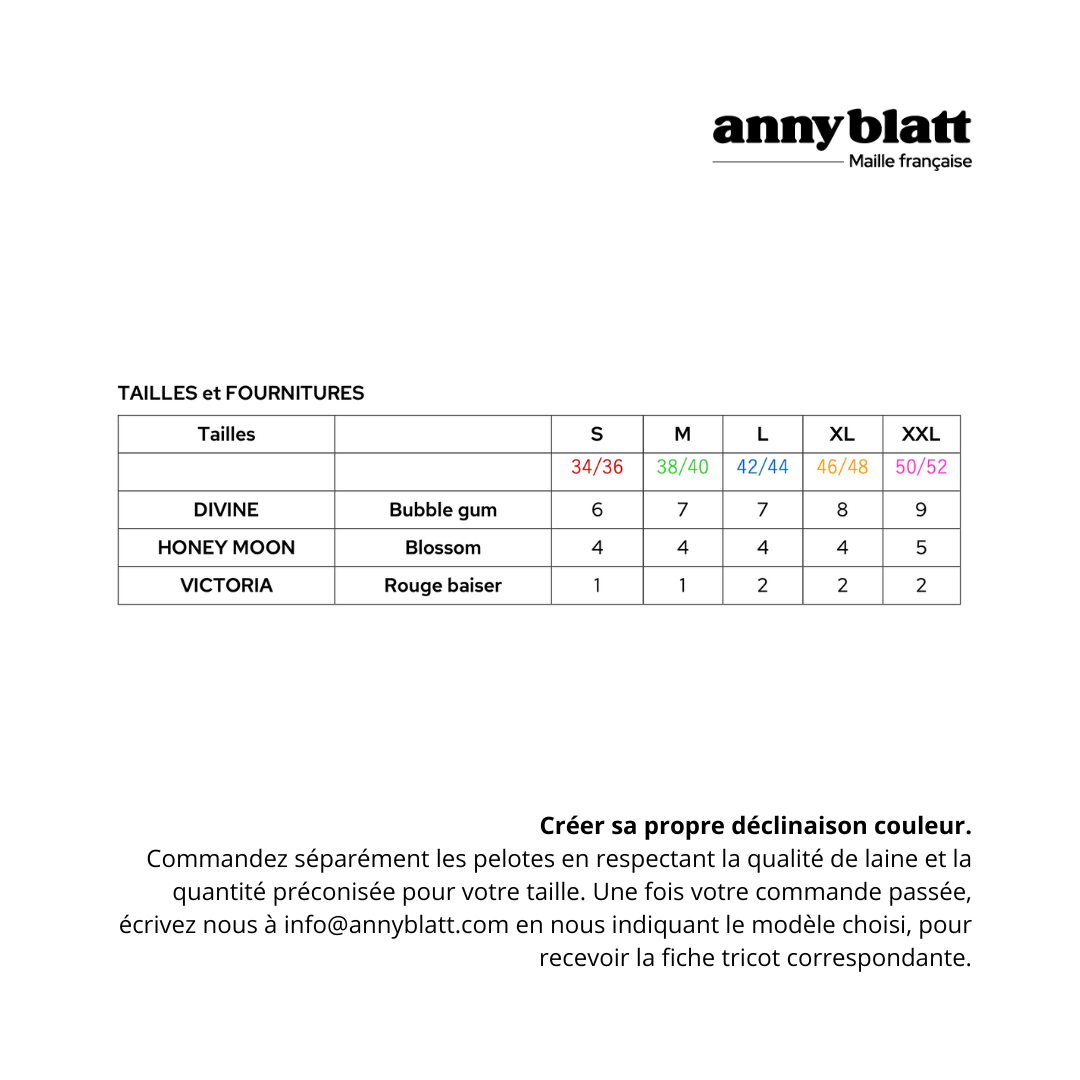 Veste Marianne à tricoter.