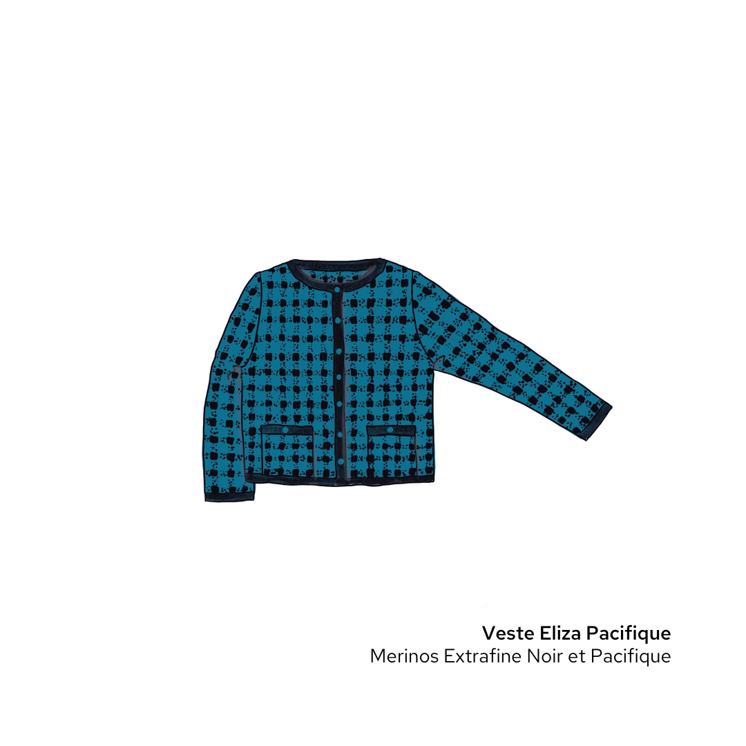 Veste Eliza à tricoter.