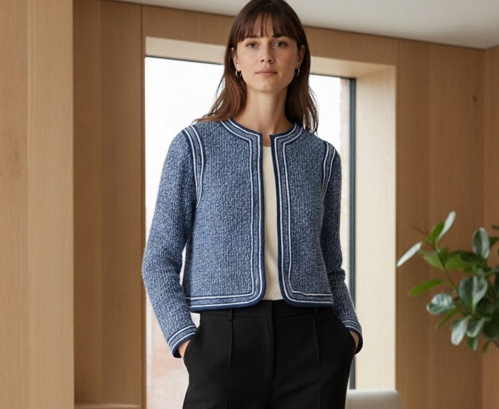 Veste Nora à tricoter.