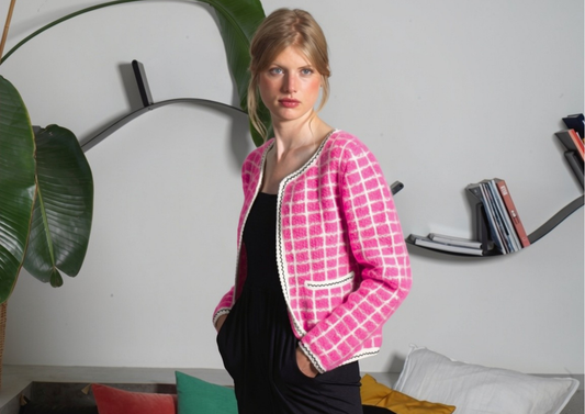 Veste Salomé à tricoter.
