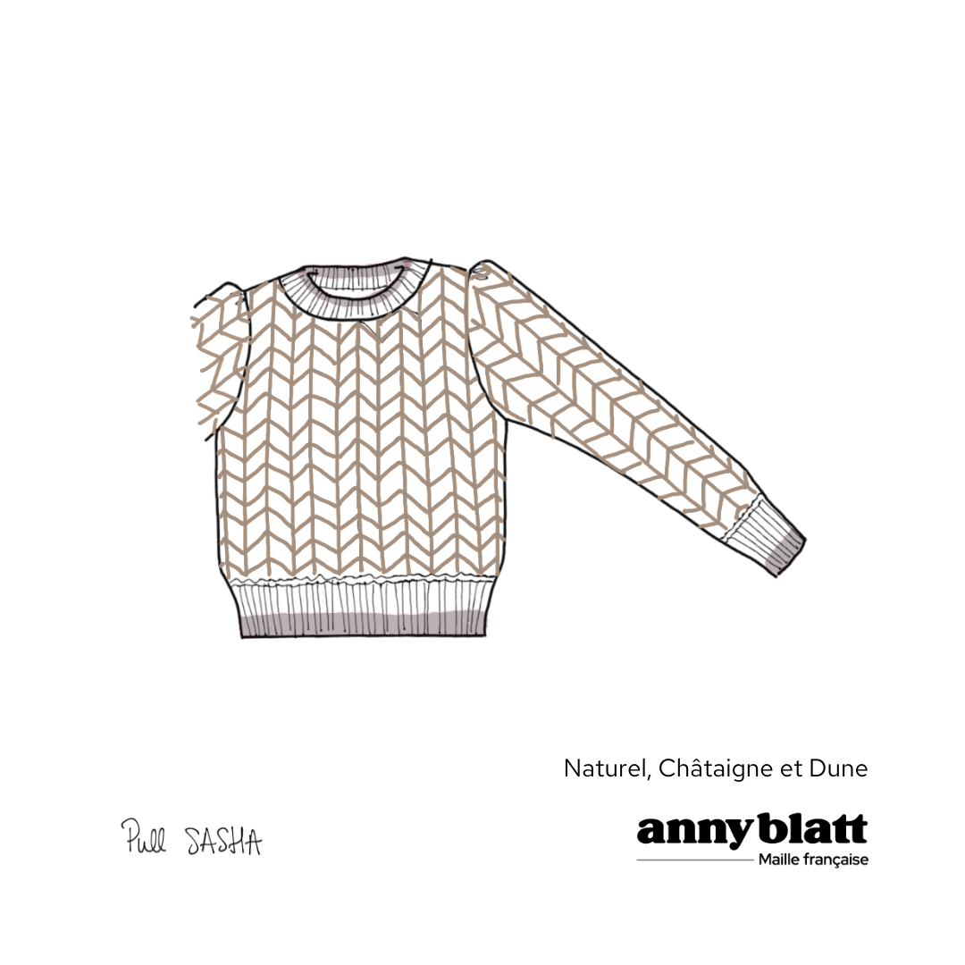 Pull Sasha à tricoter