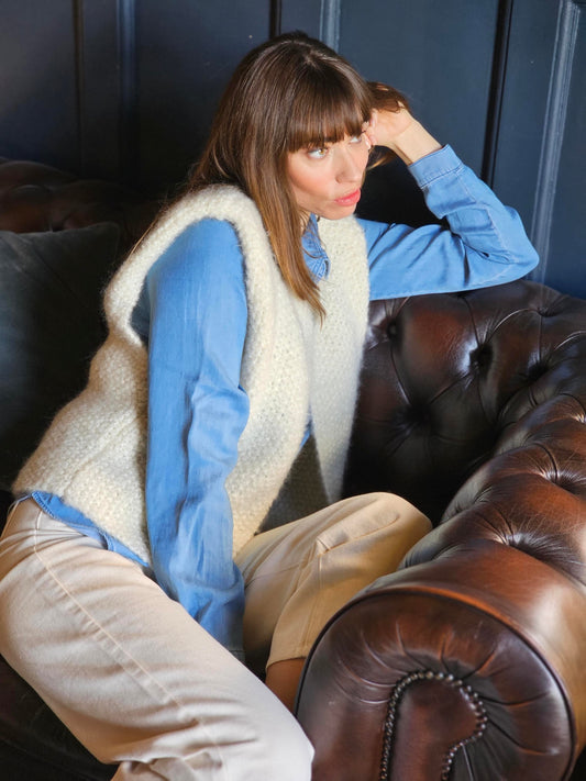 Gilet Gisele à tricoter.