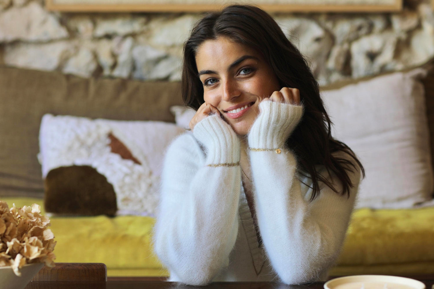 Pull Avy Angora et or. 8 coloris