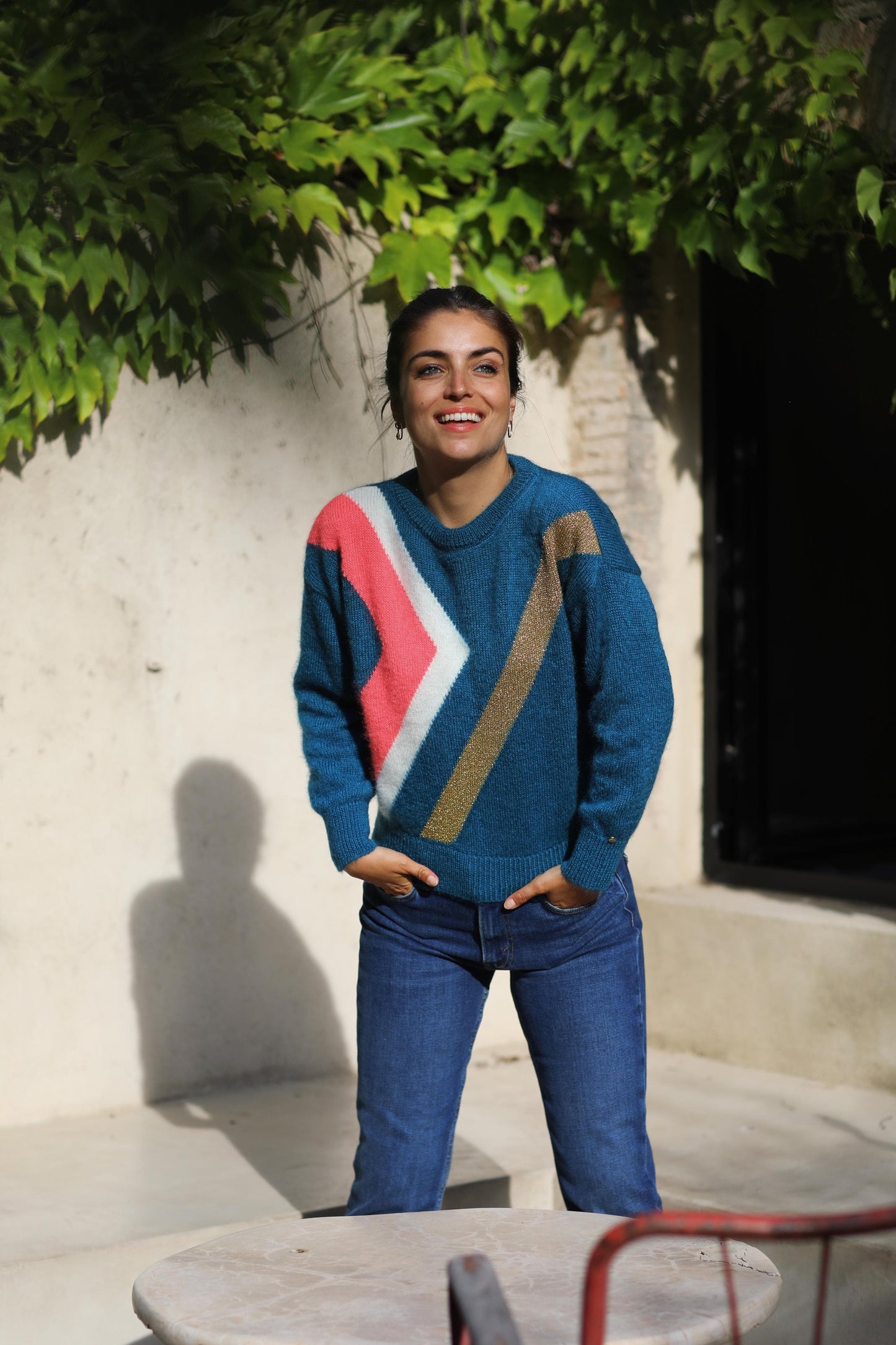 Pull Inès et or - 6 coloris.