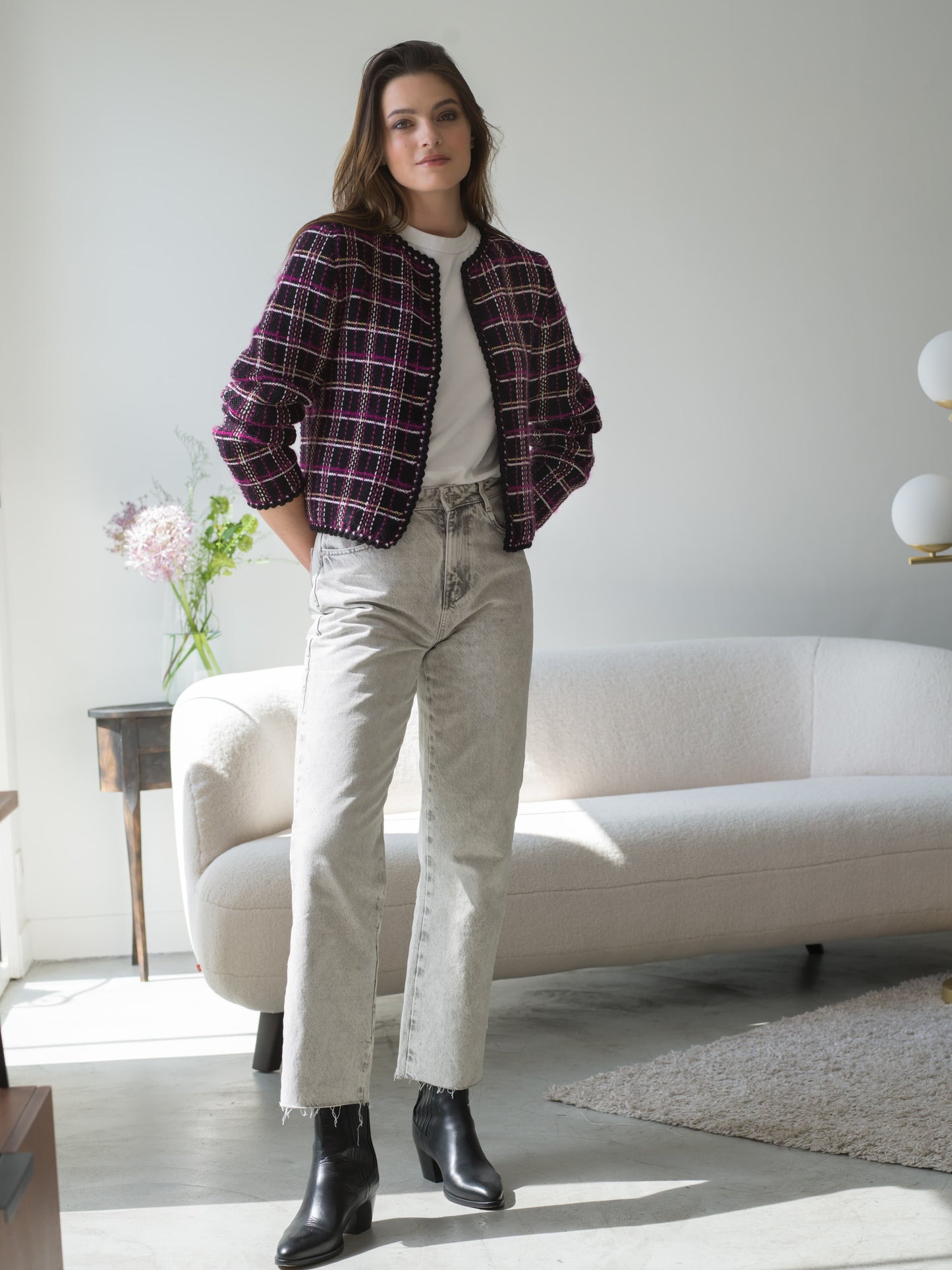 Veste Prune à tricoter.