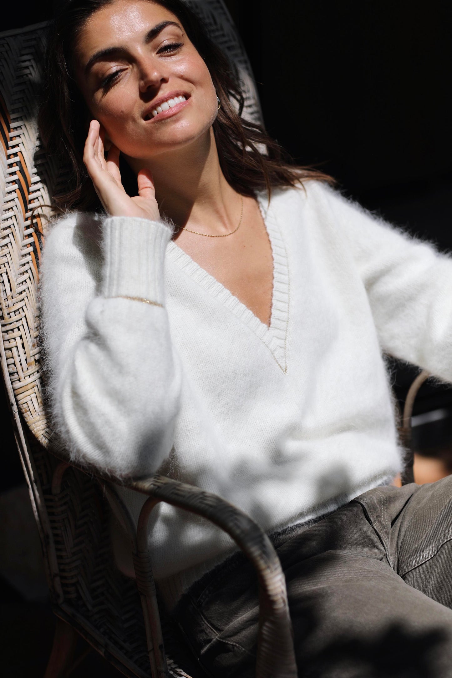 Pull Avy Angora et or. 8 coloris