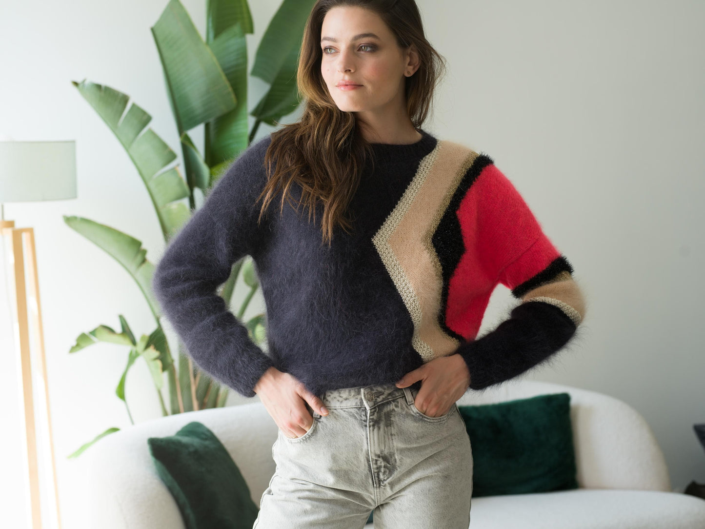 Pull Daphne à tricoter.
