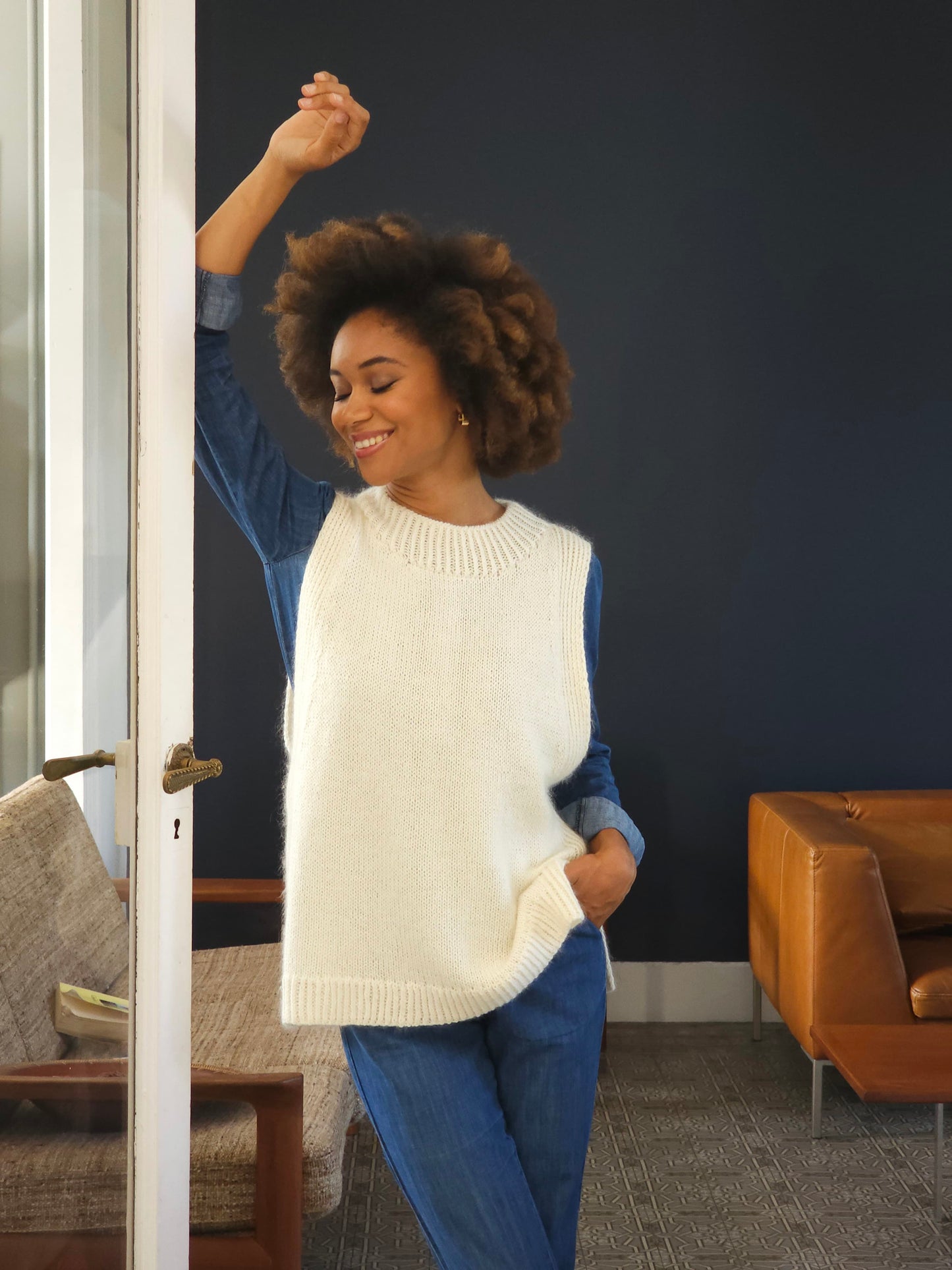 Débardeur Circe à tricoter.