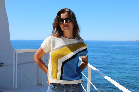 Top Ludivine à tricoter.