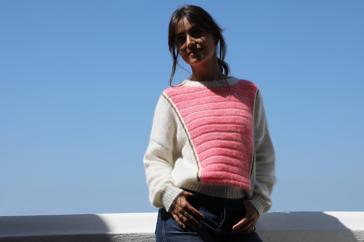 Pull Petra Naturel et Néon