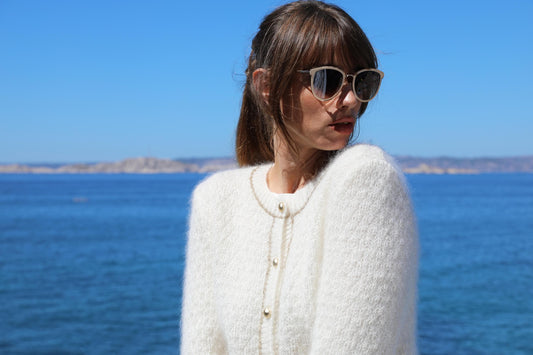 Cardigan Rosalia à tricoter.