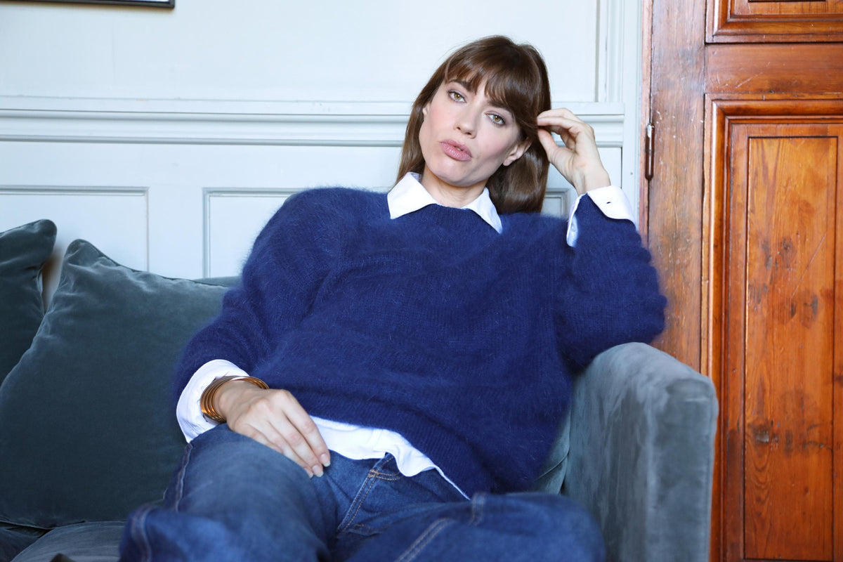Pull Pipa en Angora Marine