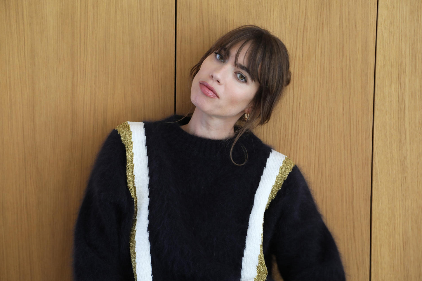 Pull Serena en Angora Noir.