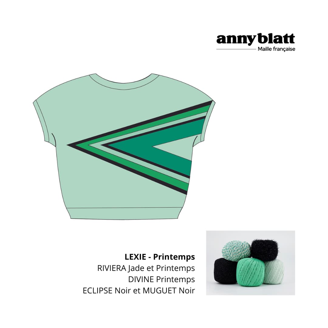 modèle tricot sans manches en coton coloré Lexie vert.png