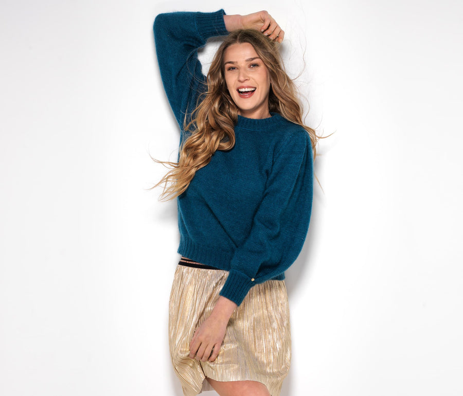 Charger l&#39;image dans la galerie, Pull Alix Mohair Pacifique
