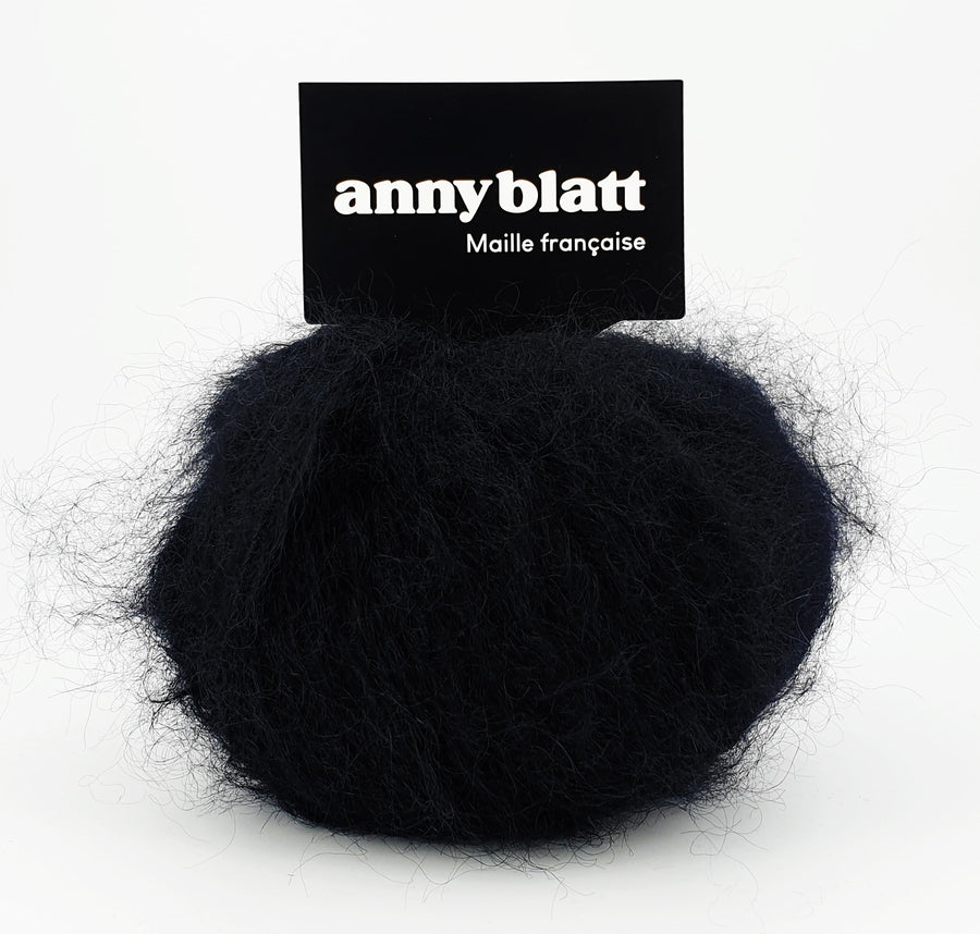 Charger l&#39;image dans la galerie, Pelote Mohair et laine noir
