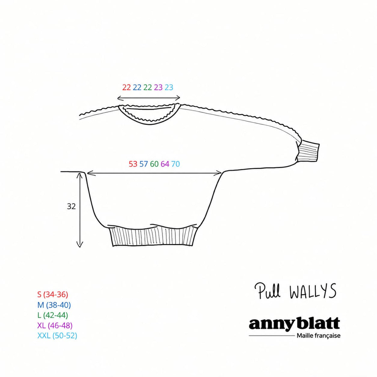 Pull Wallys à tricoter.