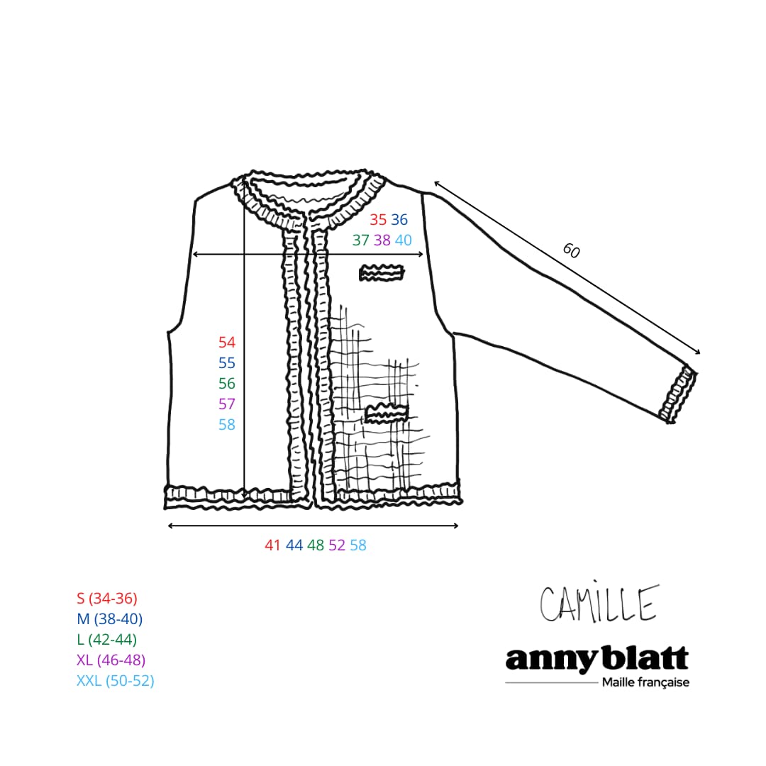 Veste Camille à tricoter.