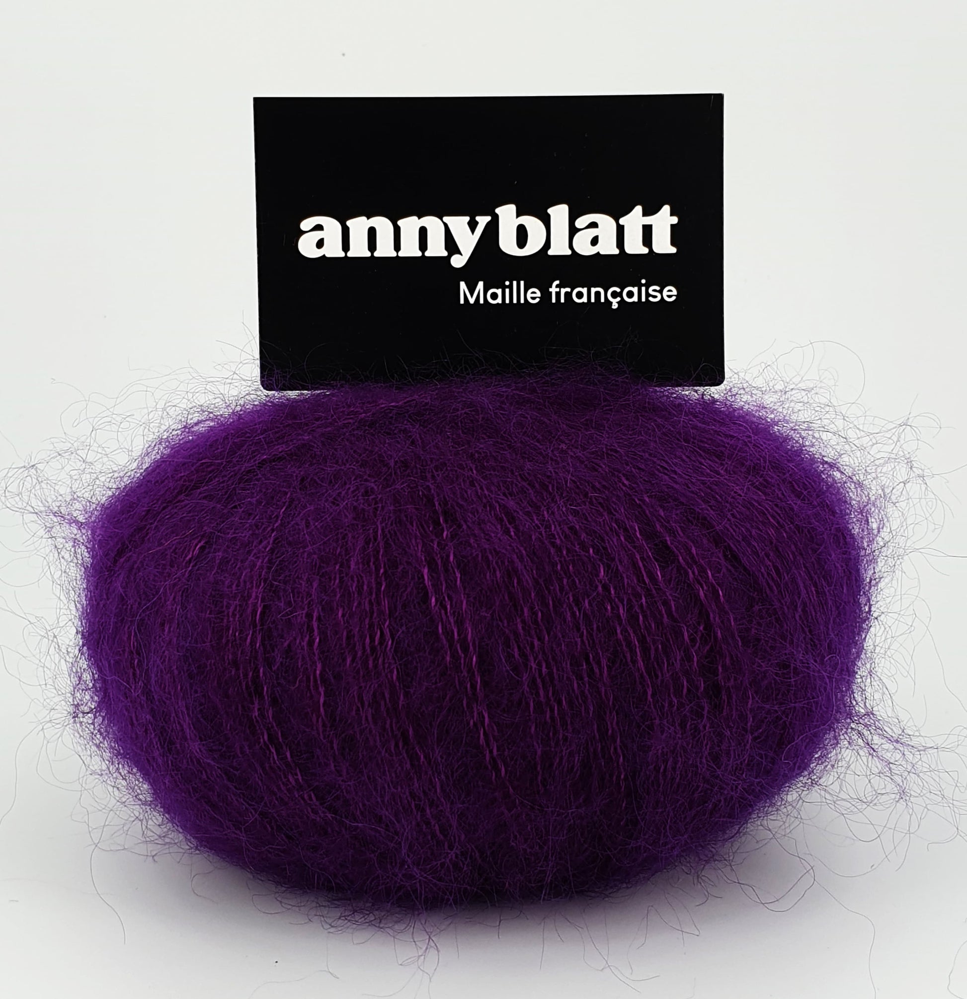 Pelote mohair et soie mûre honey moon