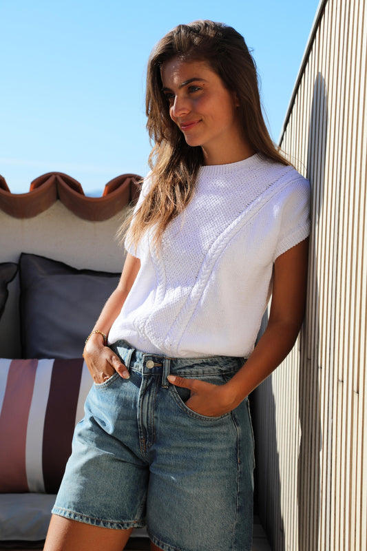 Top Ilona à tricoter.