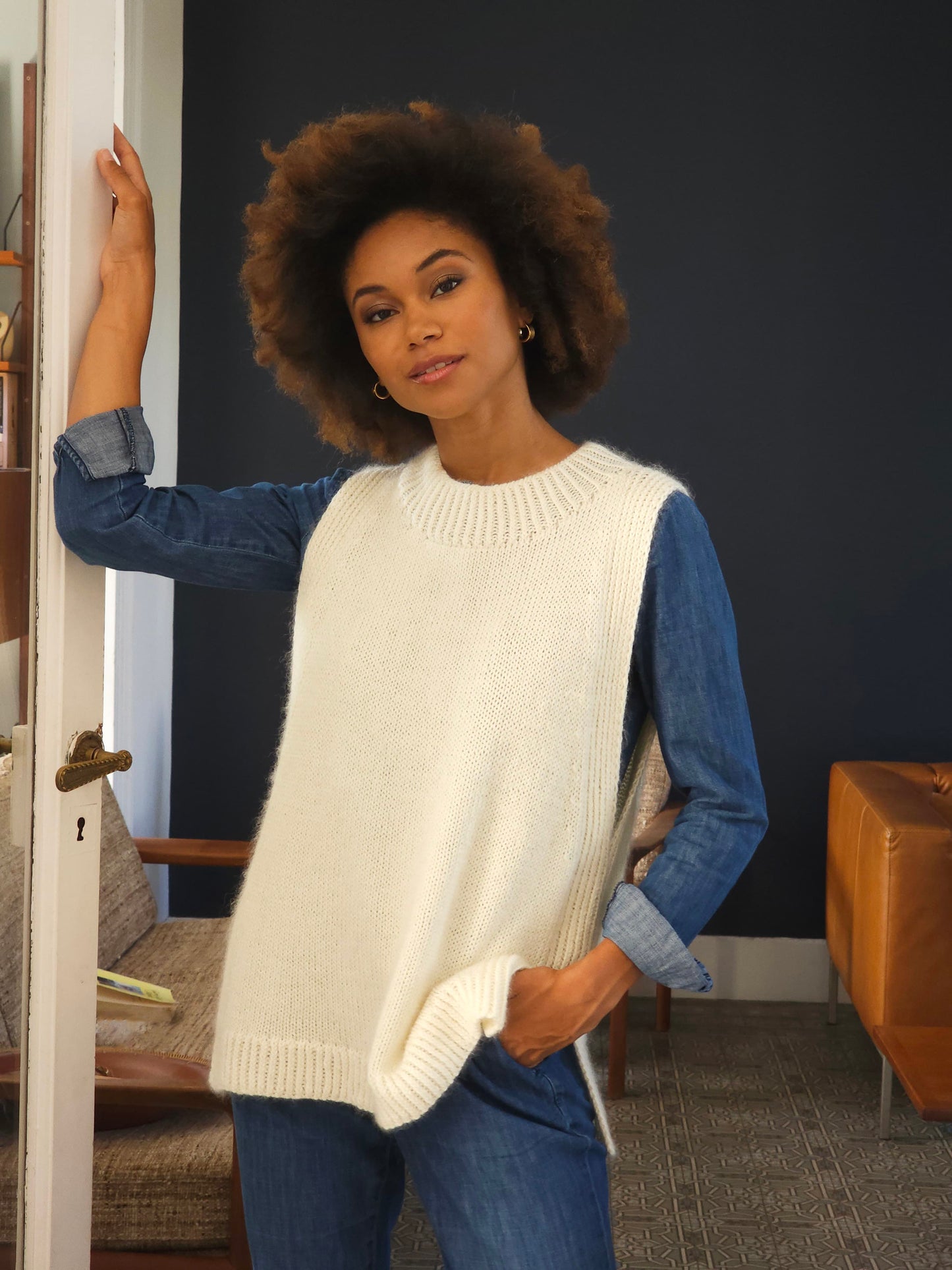 Débardeur Circe à tricoter.