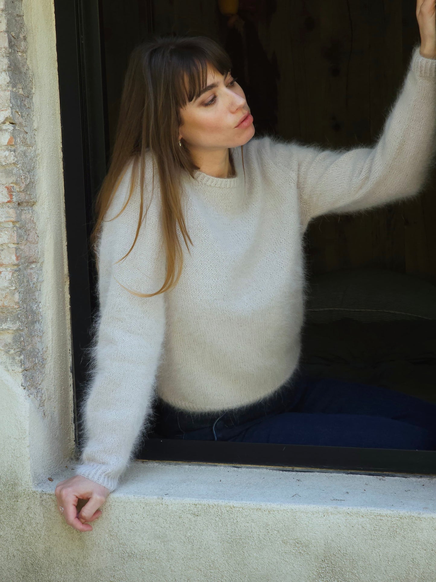 Pull Mylene à tricoter.