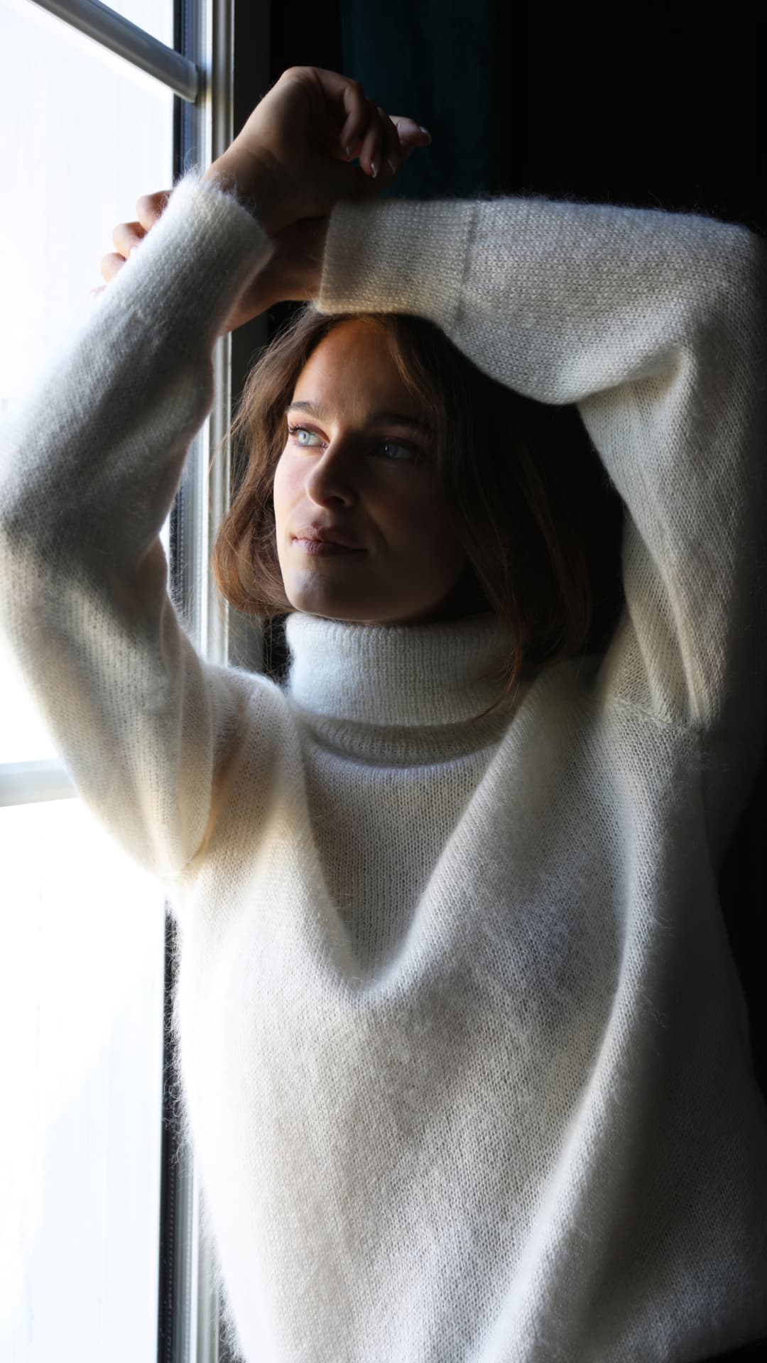 Pull Tina col roulé en Mohair - 19 coloris