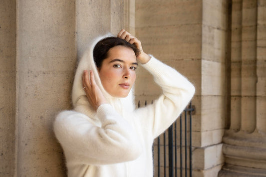 Cagoule Karina à tricoter.