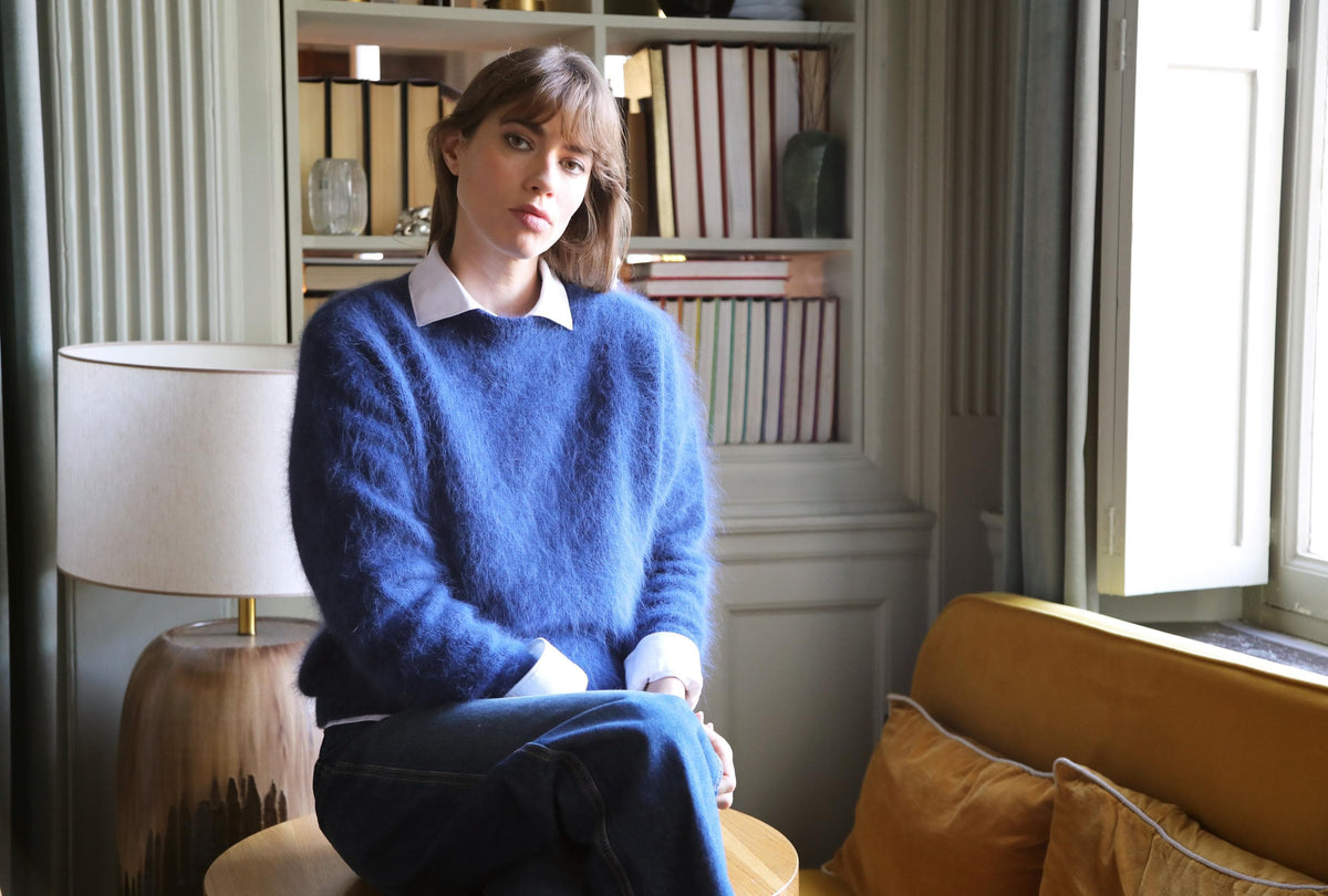 Pull Pipa en Angora Marine