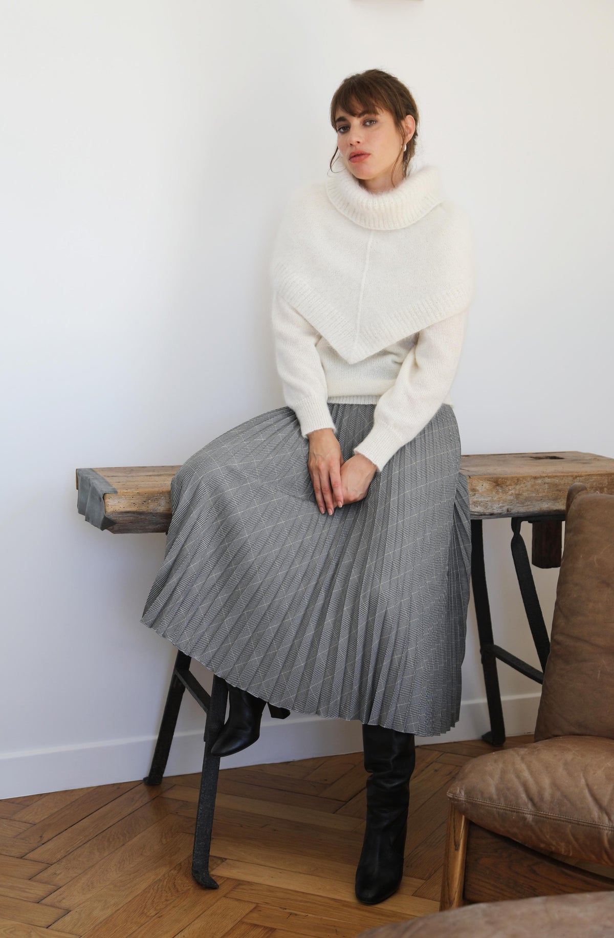Poncho Kim à tricoter.