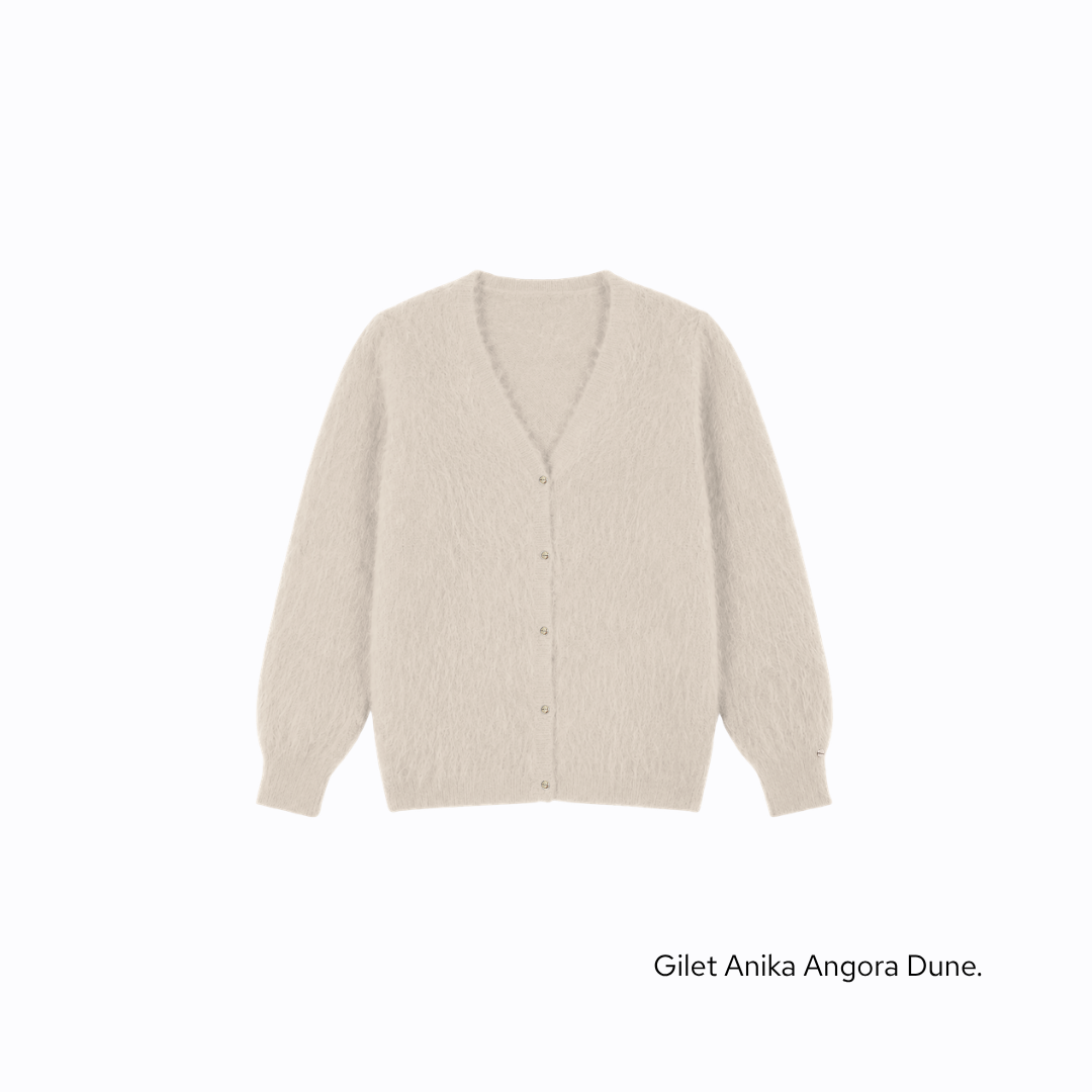 Gilet Anika 2-en-1 en Angora - 14 coloris.