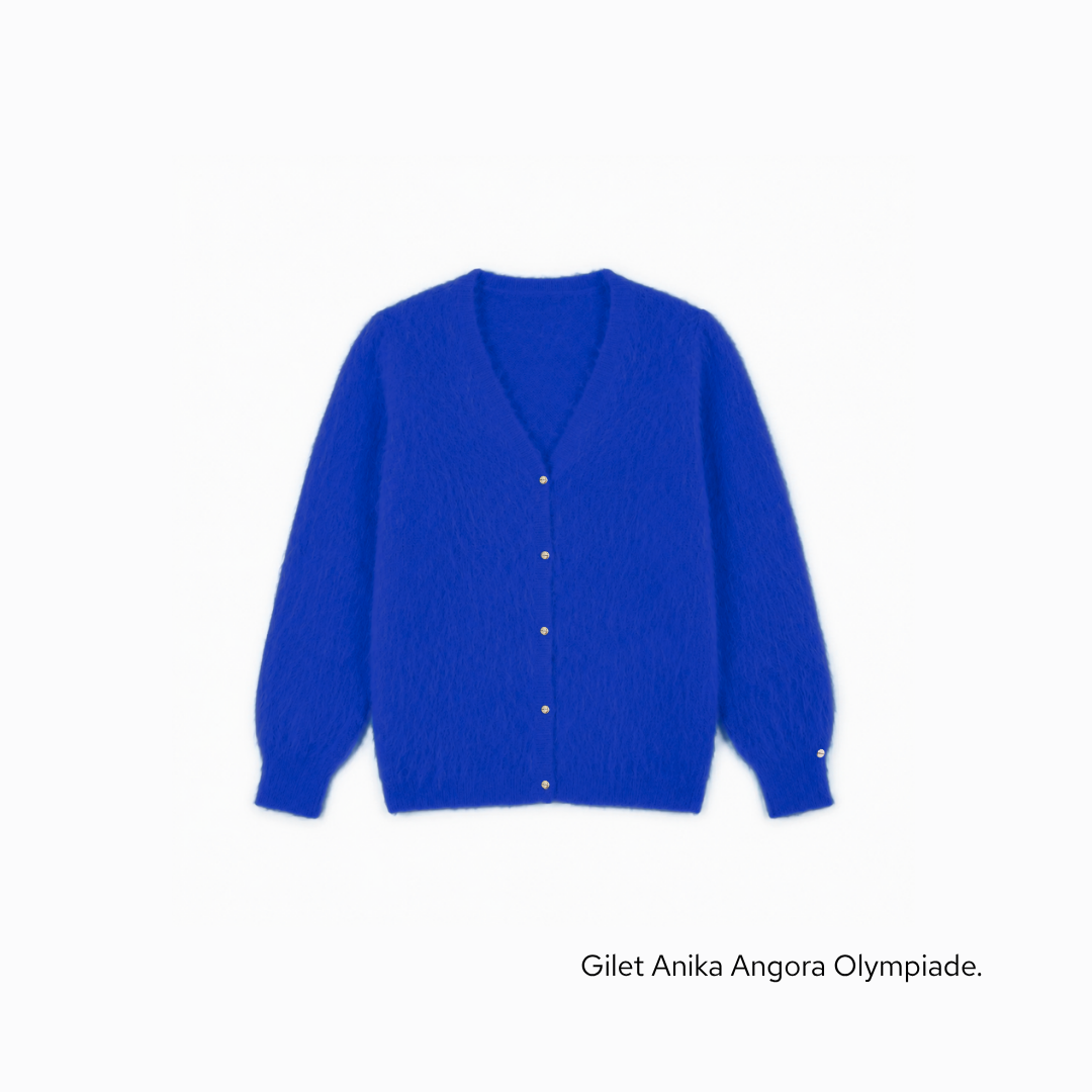 Gilet Anika 2-en-1 en Angora - 14 coloris.