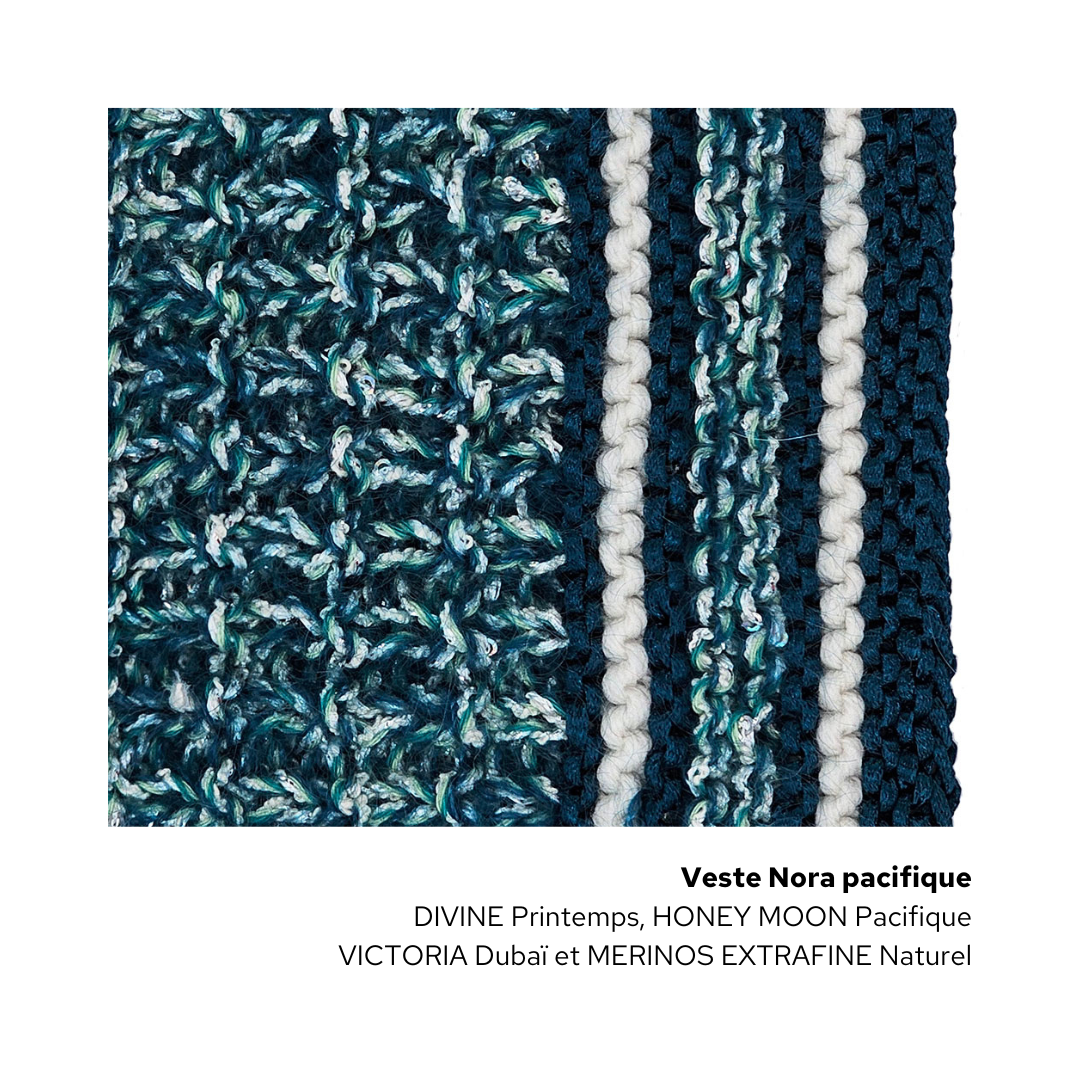 Veste Nora à tricoter.