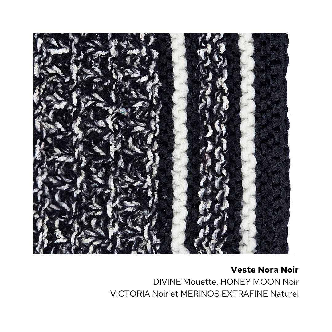 Veste Nora à tricoter.