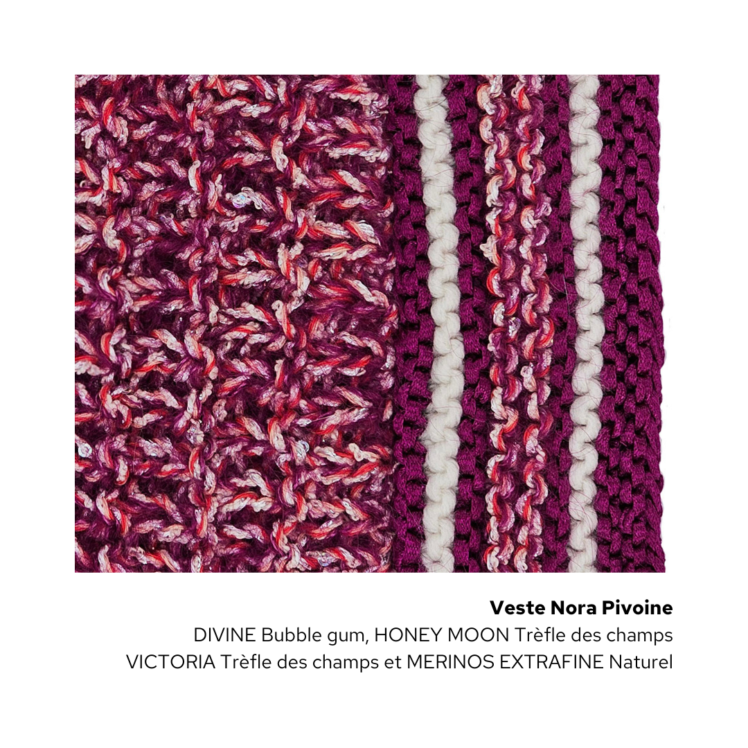 Veste Nora à tricoter.