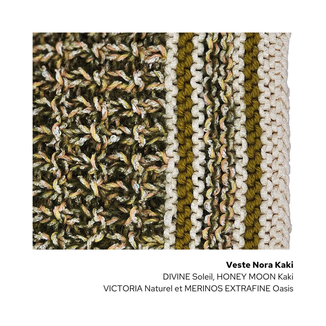 Veste Nora à tricoter.