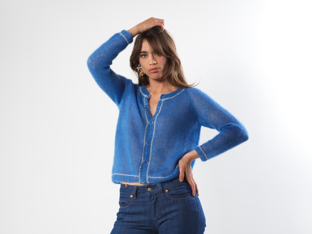 Cardigan Cassiopée à tricoter.