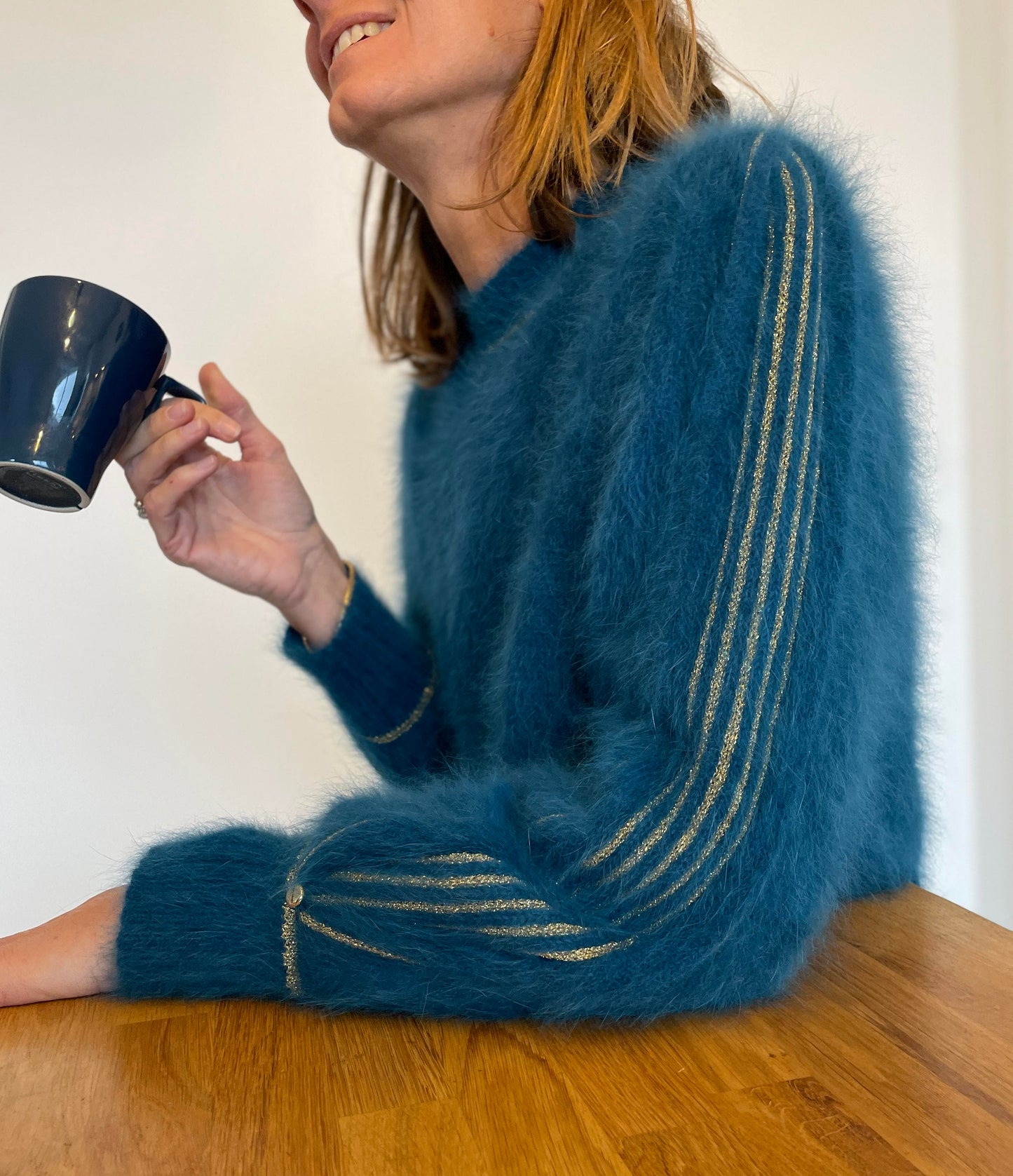 Pull Alix Angora Pacifique et doré